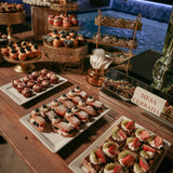 Servicio completo de mesa de postres