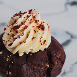 Galleta red velvet con chocolate blanco