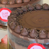 Pastel de chocolate con ganache