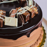 Pastel de chocolate con nutella por pedido