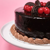 Pastel de chocolate con cajeta