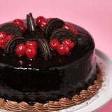 Pastel de chocolate con cajeta
