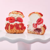 Profiterol de frambuesa