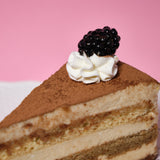 Rebanada de tiramisú